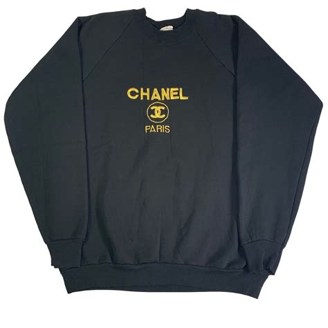 chanel blue sweatshirt|chanel sweatshirts for women.